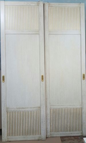 Двери для шкафа купе с фрезеровкой Химки